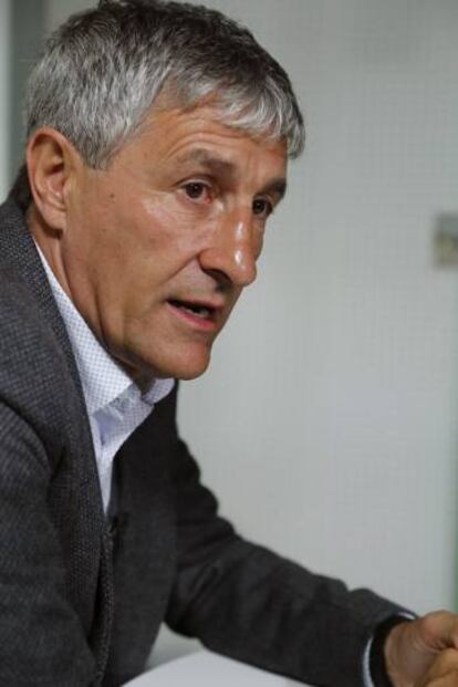 Quique Setién, entrenador de Las Palmas.