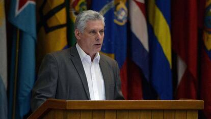 Díaz-Canel, el martes en La Habana.