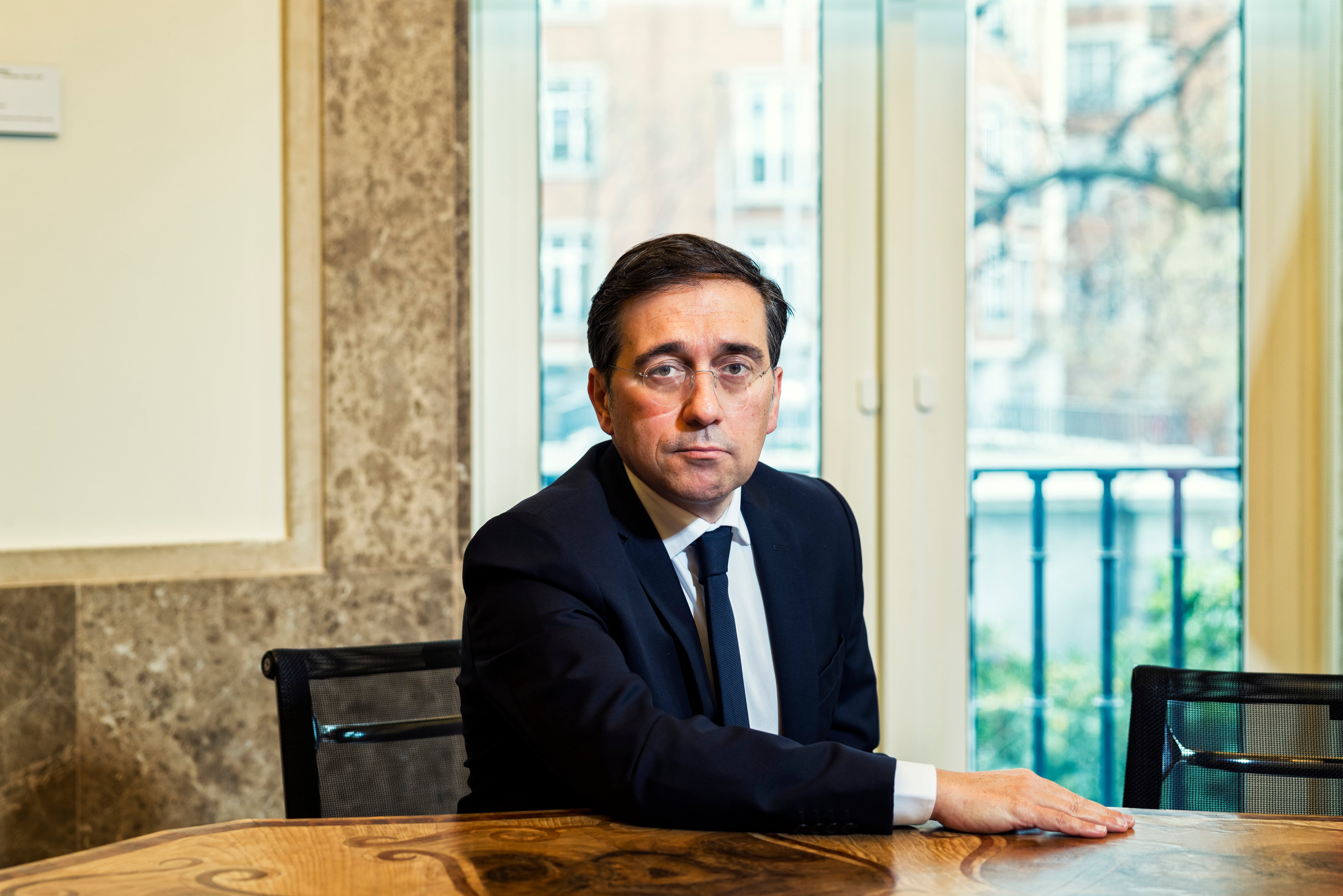 José Manuel Albares, en la sede del Ministerio de Exteriores.