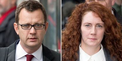 Andy Coulson e Rebekah Brooks, em uma imagem de arquivo.