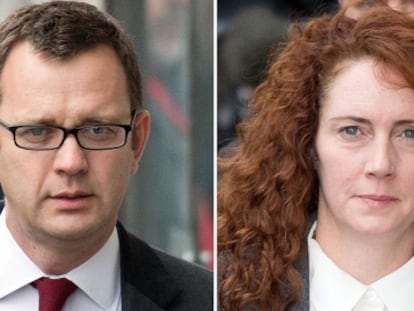 Andy Coulson e Rebekah Brooks, em uma imagem de arquivo.