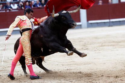 Joselito Adame durante el duodécimo festejo de la Feria de San Isidro.