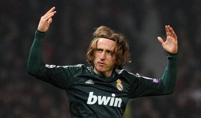 Luca Modric, autor del primer gol del Real Madrid.