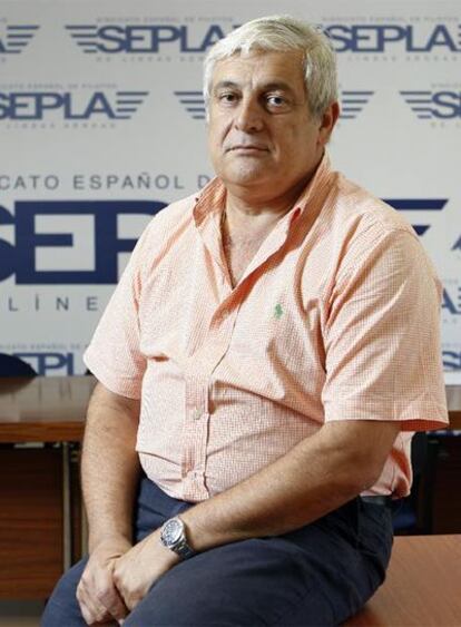 El presidente del SEPLA, José María Vázquez, durante la entrevista.