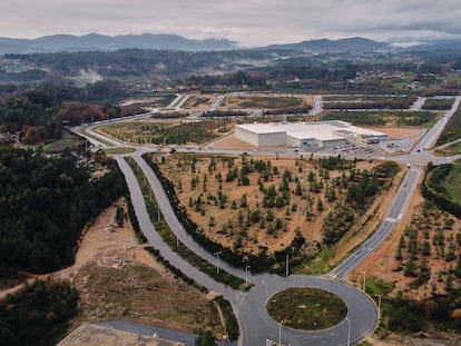 Fotografia aerea de la Plataforma Logística Industrial de Salvaterra de Miño.