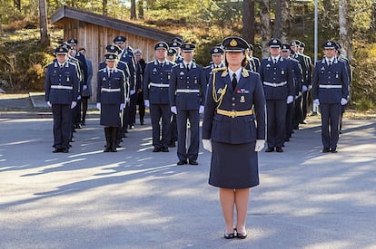 Tonje Skinnarland, jefe de la Real Fuerza Aérea Noruega.