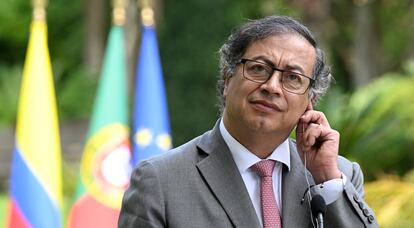 Gustavo Petro, en Lisboa, Portugal, en 2023.