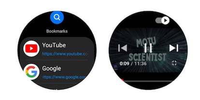Uso YouTube smartwatch