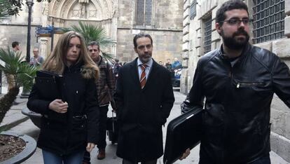 Antoni Molons arriba al Palau de la Generalitat.