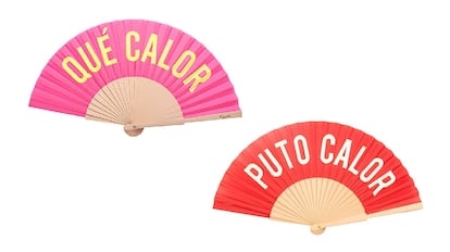 Dos de los mensajes de estos abanicos originales. FISURA.