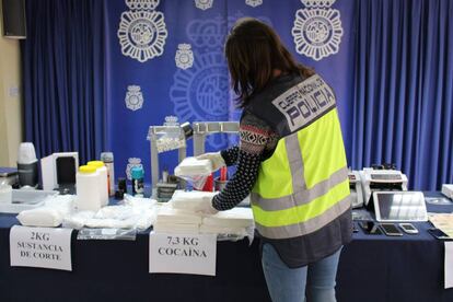 Operación antidroga desarrollada por la Policía Nacional en una imagen de archivo.