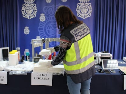 Operación antidroga desarrollada por la Policía Nacional en una imagen de archivo.