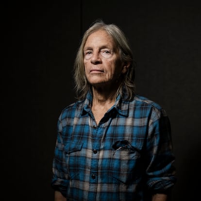 DVD 1235 12/10/2024 - Barcelona - BABELIA. En la imagen la escritora estadounidense Eileen Myles, en el Hotel Balmoral de Barcelona. Foto: Massimiliano Minocri