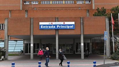 Vista del exterior del hospital de Leganés.