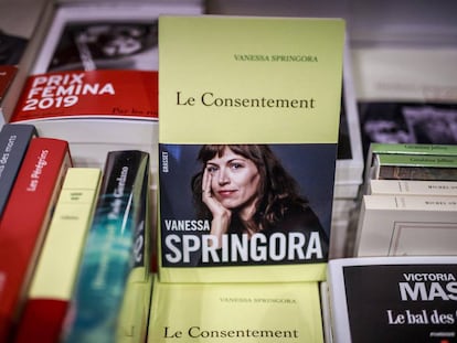 Ejemplares del libro de Vanessa Springora en una librería de París el pasado jueves.