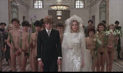 Fotograma de la película Saló o los 120 días de Sodoma, estrenada cuando Pasolini ya había sido asesinado.