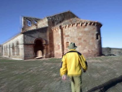 La ermita románica de Santa María de Tiermes, cerca de las ruinas celtíberas y romanas del yacimiento de Tiermes.