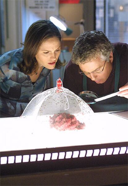 Los forenses de la serie <i>CSI:Las Vegas</i>, durante una de sus investigaciones.