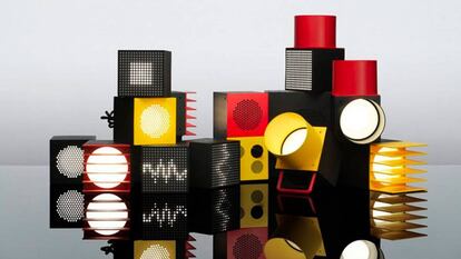 Ikea altavoces y luces para fiesta.