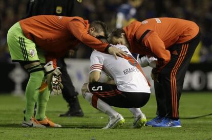 Matias Kranevitter, afectado por el gas pimienta