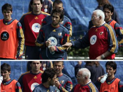 Secuencia del requerimiento de Luis Aragonés a Raúl.