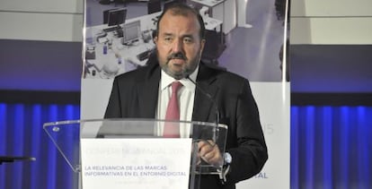 El presidente de la AEDE, durante su intervención.