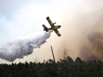 El incendio forestal del Algarve, en imágenes
