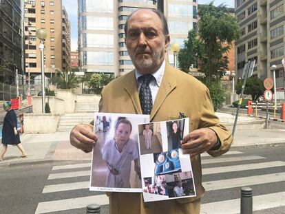 Carlos D, hermano de Consuelo D., asesinada en el hospital Principe de Asturias el 2 de agosto de 2017.