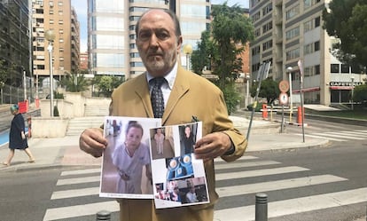 Carlos D, hermano de Consuelo D., asesinada en el hospital Principe de Asturias el 2 de agosto de 2017.