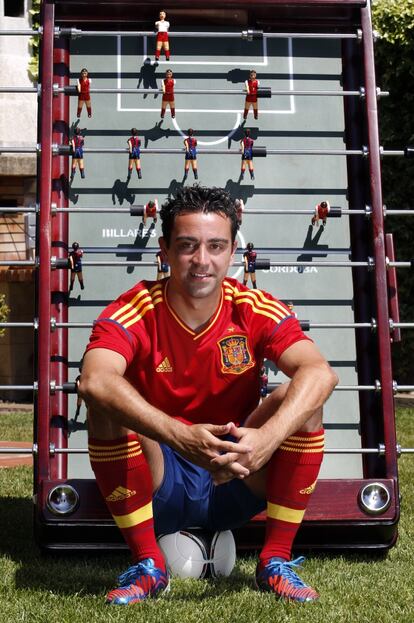 Xavi, durante el especial que EL PAÍS publicó con motivo de la Eurocopa.