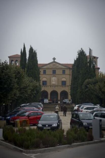 El Seminari de Vic i el seu aparcament de pagament.