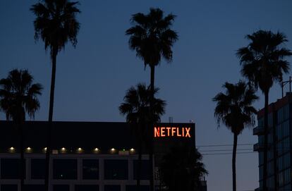 Vista del edificio de Netflix en Hollywood, California (EE UU).
