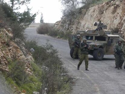 Soldats israelians prop de la frontera amb el Líban.