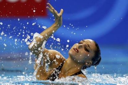 Andrea Fuentes, durante la final.