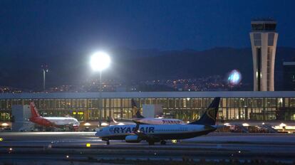 Vista del aeropuerto de M&aacute;laga. 