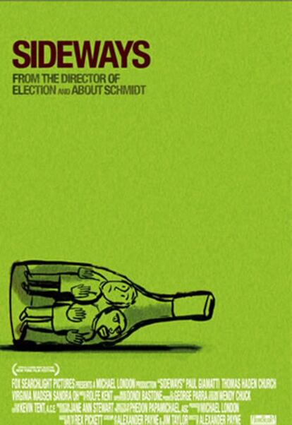 Alexander Payne, autor del exitazo <i>A propósito de Schmidt</i>, con Jack Nicholson, ha logrado que esta comedia, enmarcada en el mundo vinícola de California, se cuele entre las favoritas. De hecho, opta a cinco Oscars: mejor película, mejor director, mejor actriz de reparto (para Virginia Madsen), mejor actor de reparto (para Thomas Haden Church) y mejor guión adaptado.