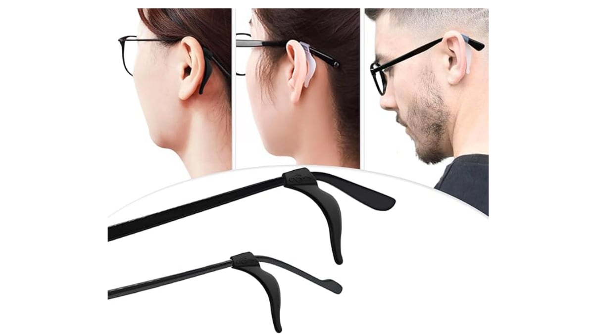 Ganchos para sujetar las gafas.