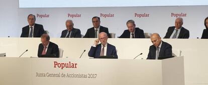 Imagen de la última junta de accionistas de Banco Popular.