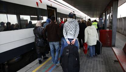 Estació de Renfe a l'aeroport, en una imatge d'arxiu.