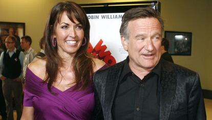 Susan y Robin Williams en el estreno de 'World's Greatest Dad'.