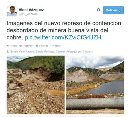 Imagen de la cuenta de Twitter del alcalde de Arizpe (Sonora).