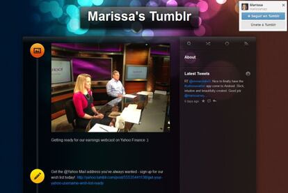 Blog en Tumblr de Marissa Mayer.