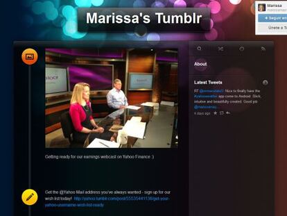 Blog en Tumblr de Marissa Mayer.