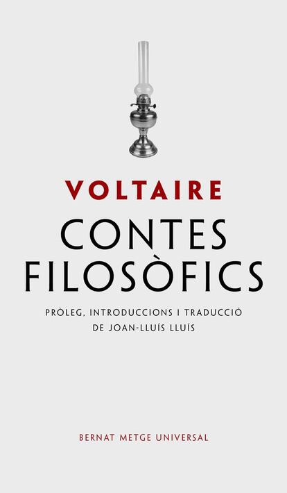 QUADERN: Portada del libro Contes Filosòfics de Voltaire.