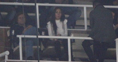 Georgina Rodr&iacute;guez, en el palco de Cristiano Ronaldo en el Bernab&eacute;u.