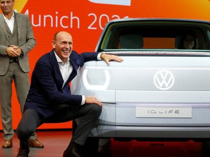 Ralf Brandstatter, consejero delegado de la marca Volkswagen, en el Salón Internacional del Automóvil de Múnich.