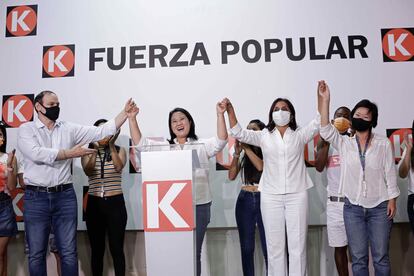 candidata a la presidencia del Perú por el partido Fuerza Popular, Keiko Fujimori