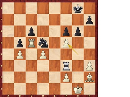 Posición tras 32 gxf5