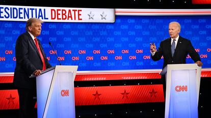 Debate electoral entre Joe Biden y Donald Trump, el pasado viernes en Atlanta (EE UU).