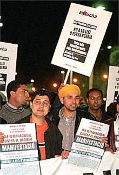 La manifestación de ayer contra el racismo.